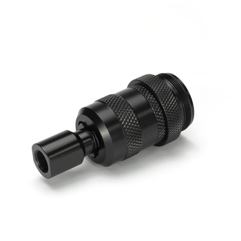 1.25"OD 6.9"L Solvent Trap Fuel Filter 1/2×28+5/8×24 K Cup 1x SS Cup,7x Alu Cups + Trilug 3 Lug +1/2×28 or 5/8×24 Adapter Combo