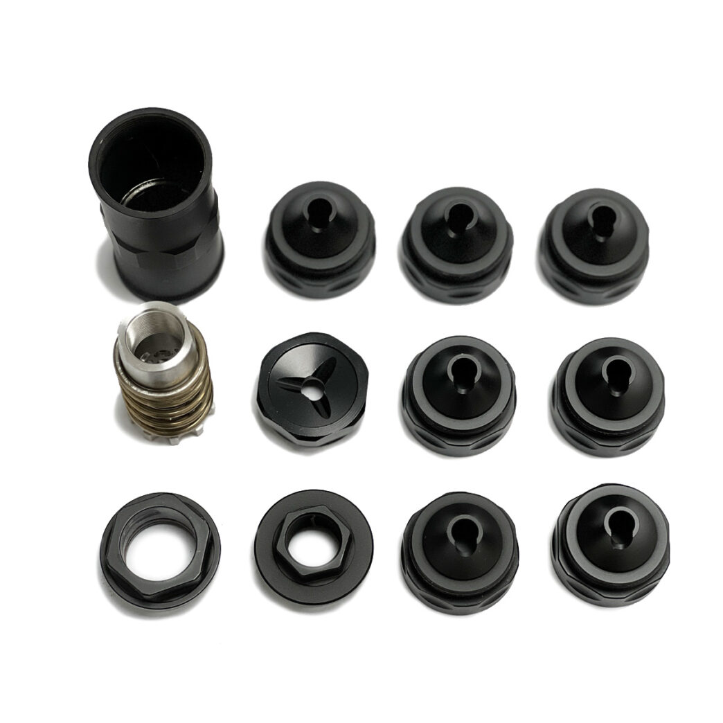 6.6inch Modular Solvent Trap Stainless Steel Booster Inside 7.2mm Hole .28Cal